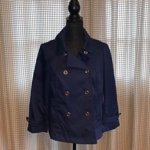 White House Black Market lightweight Navy jacket